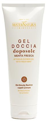 Maternatura, Gel Doccia Doposole alla Menta Fresca, Bagnoschiuma Doposole Rinfrescante per Prolungare l'Abbronzatura, Beauty Routine Capelli al Mare, Certificato Bio, Made in Italy - 100 ml