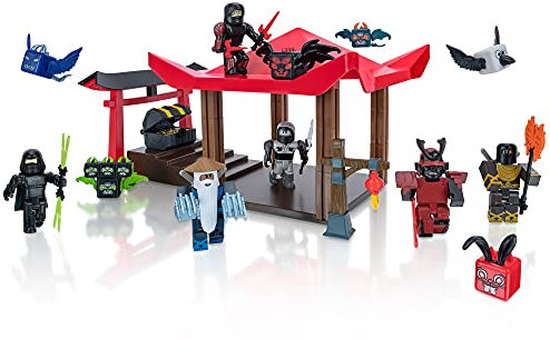 Roblox ROB0536 Action Collection-Ninja Legends Deluxe Playset [Includes Exclusive Virtual Item], Multi