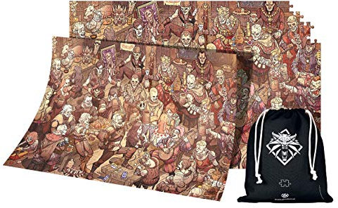 Good Loot 1063507 (Wied-min) Puzzle, Teile, The Witcher 3 Birthday, 1000 pcs