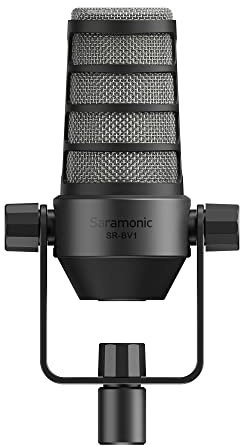 Saramonic Professional Dynamic Handheld Microphone for Live & Studio Recording of Vocals & Instruments with Windscreen, Mic Clip and XLR (SR-BV1)