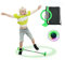 Kqpoinw Sports Swing Ball, Foldable Jumping Ring - No Battery Needed, Fitness Game for Adults & Kids (Green)
