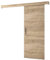 ABIKSMEBLE Salwador 1 Set di Porte Scorrevoli con Copertura del Binario - Porte Scorrevoli per Pareti Interne - Porte per Mansarda ad Incasso - Costruzione Solida - 90 x 204 cm - Sonoma