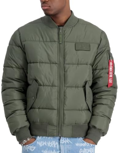 ALPHA INDUSTRIES Herren Alpha Industries Ma-1 Puffer Bomber Bomberjacke für Herren Bomberjacke (1er Pack)