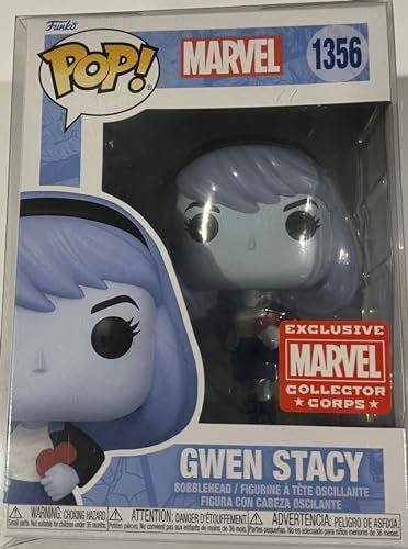 POP! Funko Marvel Collector Corps Esclusivo Spider-Man Blue Gwen Stacy # 1356 w/Acrilico Caso!, LE1356
