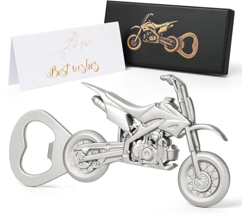 Prebarfun Motorrad Flaschenöffner,Motorrad Bier Flaschenöffner, Vatertagsgeschenk, Vintage Geburtstagsgeschenk für Männer, Einzigartiges Bier Geschenk Für Männer, Ehemann, Sohn, Freund, Papa