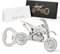 Prebarfun Apribottiglie Vintage Moto Personalizzato Con Scatola e Biglietto d'Auguri - Regalo per Festa Papà, Uomo, Birra, Natale, Compleanno