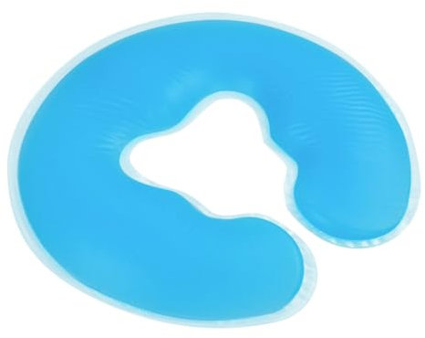 Ieron Silikon U-förmiges Spa-Kissen, Gel-Gesichtspolster, Massagekissen für Kosmetikliegen, Blau, 31 x 26 cm