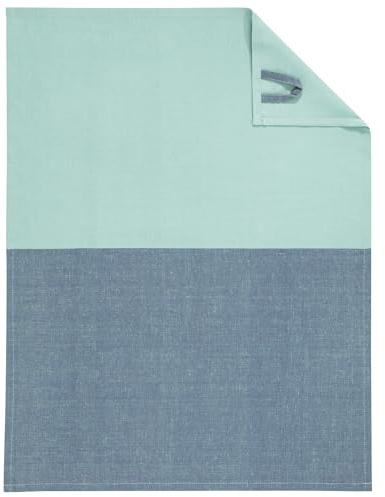 Cawö Geschirrtücher Cuisine Duo 535 nachtblau/mint - 14 50x70 cm