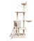 Kratzbaum 140 cm hoch Katzenbaum Katzenkletterbaum Kletterturm Katzenhöhle Sisalseil XL (Beige)
