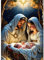 GDYEEH 5D Jesus Diamant Painting Pictures, DIY Geburt des Lebens Diamant Art Painting Kits, Jesus Diamond Painting Set for Adults Anfänger, Mosaic Making, Diamond Painting for Home Decor 30x40cm