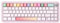 YUNZII B68 Wireless Mechanische Tastatur, Tri-Mode BT5.0/2.4GHz/USB-C Hot Swappable Gasket Cremige Tastatur, RGB Backlit NKRO, Nette Keyboard für Win/Mac (pink, Milk v2 Switch)