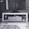 Vida Designs Luna 2 Drawer LED TV Unit, 2 Drawer TV Console Unit TV Entertainment Unit for Living Room Home Furniture (White & Grey)