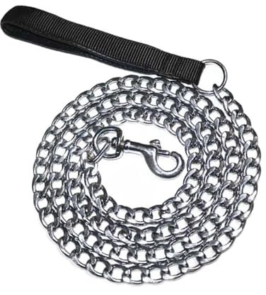 Chain Dog Lead for Medium Dogs, Durable Dog Leash, Adjustable Chain Leash, Sturdy Pet Lead for Walking, Training & Control