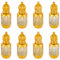 WEBEEDY 8 Pcs 4 Styles Essential Oil Roller Bottles, 6ml Glass Roller Ball Bottles for Essential Oils, Golden Perfume Bottles Empty Refillable for Travel Holidays Parties Business Trips Hotels Gift