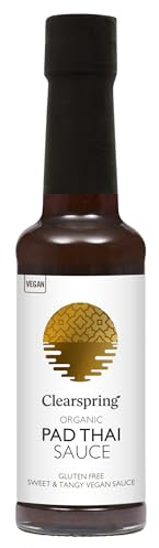 Clearspring Organic Vegan Pad Thai Sauce | 150ml | UK's First Organic Vegan Pad Thai Sauce | Refined Sugar Free | Fat Free | Gluten Free | Plant Based