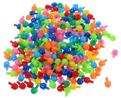 TOBBOMEY 592stücke Pilznagel Puzzle Kreatives DIY Spielzeug Für Junge Mädchen Fördert Feinmotorik Und Kreativität Sichere Kunststoffkonstruktion Bastelset Mit Großen Und Kleinen