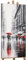 YS-Art Stadt Acryl Gemälde auf Leinwand leinwand handgemalt Wandbild Acrylmalerei Menschen Abstrakt Schwarz-Rot modern Wohndekor Bilder Büro echte Kunst 115x50 cm