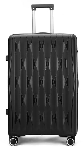 Infinity Medium Suitcase 24 Lightweight Hard Shell Luggage 4 Wheels Spinner 3-Digit TSA Lock Hard Shell Luggage for 15 to 20kg