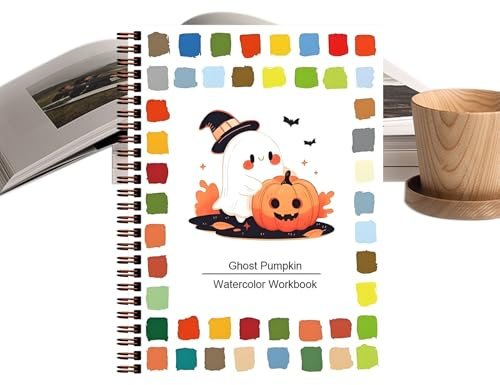 Doiyislem Cahiers De Coloriage Aquarelle Pour Adultes, Carnet de Peinture Magique Halloween, Jouet d'Activités Créatives Portable pour et Adolescents à Utiliser en Intérieur Extérieur Salle de Classe