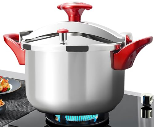 3 l Schnellkochtopf aus Edelstahl – Schnellkochtopf, superschneller Schnellkochtopf, professionelle Schnellkochtöpfe mit sicherem Deckel, kompatibel mit allen Wärmequellen, Induktion (3 l)