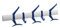 Kartell Hanger, plastique, bleu cobalt, 10 x 17 x 60 cm