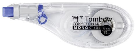 Tombow CT-YSE6 Korrekturroller seitliches Abrollen, 6 mm x 12 m, geblistert