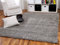 Pergamon Hochflor Langflor Shaggy Teppich Aloha Grau Anthrazit in 8 Größen