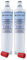 Finerfilters, 2 x cartuccia filtro acqua compatibile, per frigoriferi Whirlpool, sostituisce SBS002, S20BRS, 4396508, 481281729632.