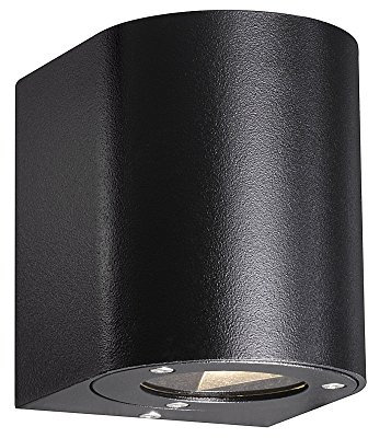 Nordlux LED Wandleuchte CANTO Außenleuchte, 2x5W LED, 3000K, 2x350lm, IP44, schwarz EEK: A