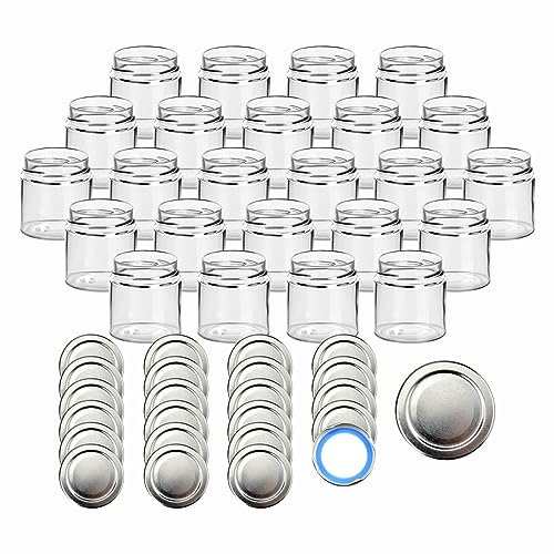 gouveo 24er Set Einmachgläser 220 ml Klassik mit Schraub-Deckel TO66 Deep silberfarben BLUESEAL - Vorratsgläser mit Drehverschluss - Marmeladengläser, Einkochgläser, Gewürzgläser, Einweckgläser