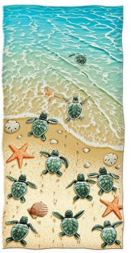 YISUMEI - Badetuch - Schildkröten am Strand - 70 cm x 140 cm Strandtuch
