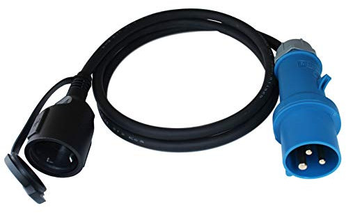 CEE ADAPTER Schuko Kupplung MENNEKES Stecker 230V Camping Boot 3x2,5mm² H07RN-F 16A 1,5m