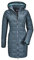Killtec Damen Skane Wmn Quiltet Prk Parka In Daunenoptik Mit Abzippbarer Kapuze, Blau/Grün, 40 EU