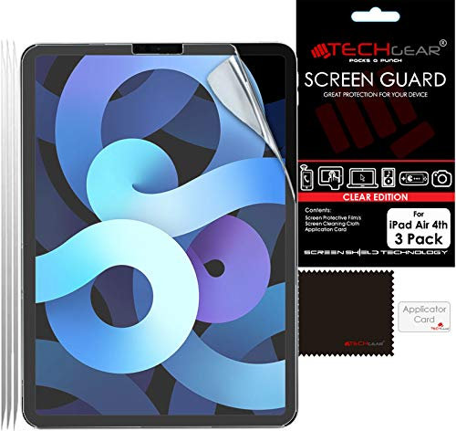 TECHGEAR - Protector de pantalla para iPad Air 5/4, 5e/4ª generación, 3 unidades, diseñado para iPad Air 11 2022/2021