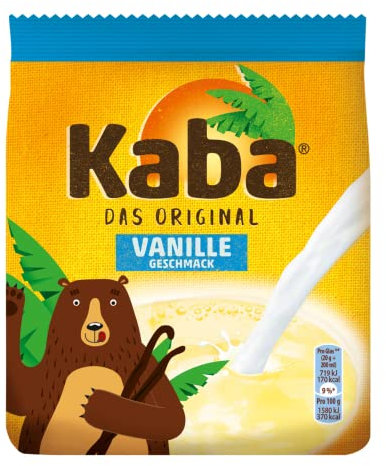 Kaba Vanille Pulver 400 g Beutel, das Original Vanillepulver zum Teilen mit der Familie, Pulver mit Vanille Geschmack