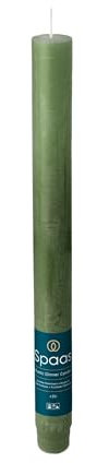 Spaas Vela de mesa rústica 8 h, verde oscuro