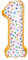 ANCLLO 81,3 cm Donut-Luftballon, Geburtstags-Folienballon, Party-Dekoration, Helium, Mylar, digitale Luftballons, Donuts (Nummer 1)