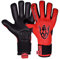 Keeperking Torwarthandschuhe für Erwachsene Fußballhandschuhe Herren Innennaht Profi Grip 4mm Fester Sitz Unisex Jonior (11,Rot-Schwarz-Neg)