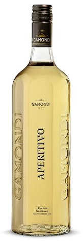 Gamondi - Aperitivo Holunderblütenlikör - 1l | Premium Qualität aus Italien | seit 1890 | perfekt für `Hugo` oder als Spritz | Elderflower | Aperitivo Fiori di Sambuco - 21%