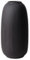 Olly & Rose Large Portsea Lines Clay Vase - Handmade Toughened Black Vase - Ceramic Flower Vase for Decor - Modern Vases for Living Room, Entryway, Book Shelf etc. (25cm)