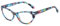 Rongchy Mode Cateye Blue Light Blocking Lesebrille für FrauenLeserinnen Anti UV-Brille (blau, 3, x)