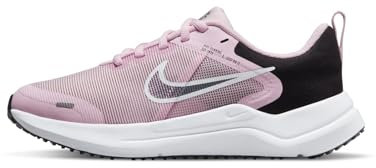 Nike Downshifter 12 Big Kids' Road Running Shoes, Pink Foam/Flat Pewter-Black, 39 EU