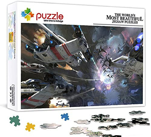 PAWCA Cardboard Jigsaw 1000 Piece,Film Star Wars Puzzle,Puzzles Educational Toys for Adult Birthday Gift(50x70cm)-153