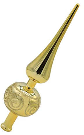 STOBOK Weihnachtsbaumspitze Weihnachtsbaumknaufe im Alten Stil Weihnachtsbaumspitze Glitzernder Baumwipfelstern für Weihnachtsbaumschmuck Indoor Party Home Decoration Golden