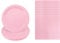 Solid Color Pink Tableware Set Decor,20 Paper Napkins 16 Paper Plates in Pink,Disposable Paper Tableware Napkins and Plates Birthday Decorations for Him,Her,Men,Women,Adults Party,Kids Party