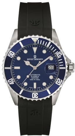 Revue Thommen Herren Armbanduhr Automatic 42 mm Armband Silikon 17571.2828