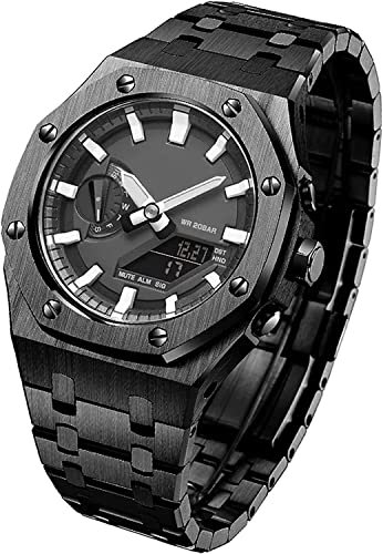 INFRI Ga2100 Gm2100 Mod Kit 5. Generation Metall-Uhrenarmbandblende für Ga2110 Eiche Edelstahl Uhrengehäuse Armband Ersatzzubehör, Ga2100, Achat