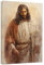 CCWACPP Jesus Wandkunst Christus Leinwanddruck christliche religiöse Gemälde Aquarell Jesus Poster für Schlafzimmer Wohnzimmer gerahmt