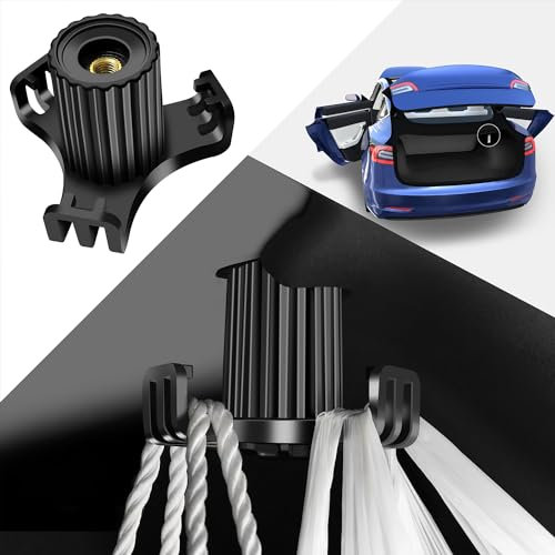 ANKEWAY Tesla Model 3 Trunk Grocery Bag Hook Trunk Grocery Bag Holder for 2018-2023, Tesla Model 3 Interior Accessories (Not fit Model 3 Highland 2024)