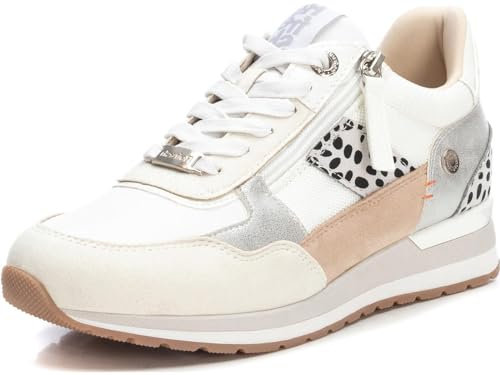 REFRESH - Sneakers Femme Blanc - Chaussures Confortables et polyvalentes - Mode décontractée - Modèle 17150204 (Taille36)